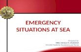 Maritime Emergency Situations at Sea