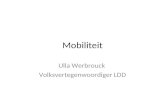 Mobiliteit - Ulla Werbrouck