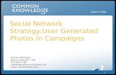 Social Network Strategy: User Generated Photos in Campaigns