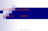 G. Barbaro interpolazione1 INTERPOLAZIONE MOD.10 CAP.1.