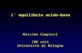 L equilibrio acido-base Massimo Campieri IBD unit Università di Bologna.