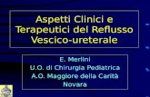 Aspetti Clinici e Terapeutici del Reflusso Vescico-ureterale E. Merlini U.O. di Chirurgia Pediatrica A.O. Maggiore della Carità Novara.