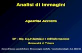 Analisi di immagini Agostino Accardo DI 3 – Dip. Ing.Industriale e dellInformazione Università di Trieste Corso di laurea specialistica in Biotecnologie.