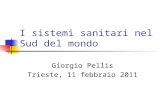 I sistemi sanitari nel Sud del mondo Giorgio Pellis Trieste, 11 febbraio 2011.