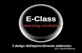 E-Class e-learning revolution Il design dell'apprendimento elettronico arch. Antonio Minenna.
