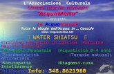 LAssociazione Culturale CENTRO NASCITA NATURALE AcquaMeNa Le AcquaCoccole Tutte le Magie dellAcqua, in … Coccole www. acquacoccole.net presenta WATER SHIATSU.