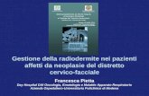 Gestione della radiodermite nei pazienti affetti da neoplasie del distretto cervico-facciale Francesca Pietta Day Hospital DAI Oncologia, Ematologia e.