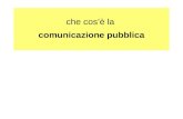Che cosè la comunicazione pubblica. Una definizione per la comunicazione pubblica Cap. I, p. 21 Cap. 2, p. 53.