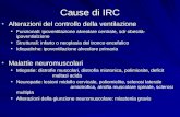 Cause di IRC Alterazioni del controllo della ventilazione Alterazioni del controllo della ventilazione Funzionali: ipoventilazione alveolare centrale,