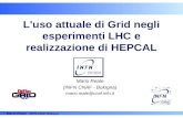 Mario Reale INFN CNAF Bologna L'uso attuale di Grid negli esperimenti LHC e realizzazione di HEPCAL Mario Reale (INFN CNAF - Bologna) mario.reale@cnaf.infn.it.