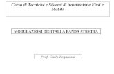 Corso di Tecniche e Sistemi di trasmissione Fissi e Mobili MODULAZIONI DIGITALI A BANDA STRETTA Prof. Carlo Regazzoni.
