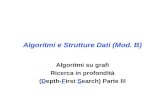 Algoritmi e Strutture Dati (Mod. B) Algoritmi su grafi Ricerca in profondità (Depth-First Search) Parte III.