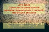 Biologia e controllo dello storno (dr. Francesco Santilli) ATC BARI Corso per la formazione di cacciatori operatori per il controllo della fauna selvatica.