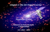 Origine e Vita dei Raggi Cosmici Piergiorgio Picozza Istituzioni di Fisica Nucleare e Subnucleare A.A. 2011 - 2012.