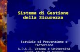 Sistema di Gestione della Sicurezza Servizio di Prevenzione e Protezione A.O.U.I. Verona e Università degli Studi di Verona.