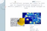 Le indicazioni europee per usare le ESCO per la riqualificazione energetica di edifici pubblici, la prima Guida europea in tema 1 Avv. Velia M. Leone ANCE.