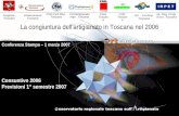 Consuntivo 2006 Previsioni 1° semestre 2007 Conferenza Stampa â€“ 1 marzo 2007 La congiuntura dellartigianato in Toscana nel 2006 Unioncamere Toscana CNA