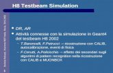 Daniela Rebuzzi, Riunione MDT Italia, Pavia, 30.9.2002 1 H8 Testbeam Simulation DR, AR Attività connesse con la simulazione in Geant4 del testbeam H8 2002.