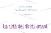 Liceo classico V. Gioberti di Torino a.s. 2010-2011.