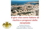 Il giro vita come fattore di rischio e prognosi delle neoplasie Andrea DeCensi SC Oncologia Medica, Ospedali Galliera, Genova.