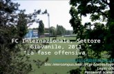 Fase offensiva FC Internazionale, Settore Giovanile, 2011 La fase offensiva stefano.bellinzaghi@inter.it Sito: intercampus.inter.it/cgi-bin/res/login Login: