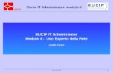 AICA Corso IT Administrator: modulo 4 AICA © 2005 1 EUCIP IT Administrator Modulo 4 - Uso Esperto della Rete Livello Fisico.