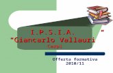 Offerta formativa 2010/11 I.P.S.I.A. Giancarlo Vallauri Carpi.