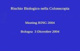Rischio Biologico nella Colonscopia Meeting RING 2004 Bologna 3 Dicembre 2004.