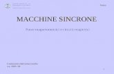1 MACCHINE SINCRONE Forze magnetomotrici e circuiti magnetici Costruzioni elettromeccaniche a.a. 2003 -04 bozza.