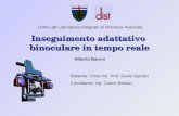 Inseguimento adattativo binoculare in tempo reale LIRA-Lab Laboratorio Integrato di Robotica Avanzata Alberto Baroni Relatore: Chiar.mo Prof. Giulio Sandini.