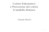 1 Daniele Marini Colore Eidomatico e Percezione del colore il modello Retinex.
