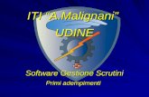 Software Gestione Scrutini Primi adempimenti ITI A.Malignani UDINE.
