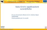 Www.consorzio-cometa.it FESR Consorzio COMETA - Progetto PI2S2 Sala Grid e applicazioni scientifiche Dr.ssa Annamaria Muoio & Dr. Andrea Nigro 16/05/2006.
