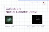 Galassie e Nuclei Galattici Attivi Belluno, 28 Novembre 2002 Dipartimento di Astronomia Università di Padova Stefano Ciroi.
