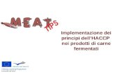 Implementazione dei principi dellHACCP nei prodotti di carne fermentati Leonardo da Vinci.