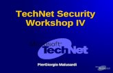 TechNet Security Workshop IV PierGiorgio Malusardi.
