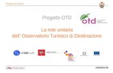 Progetto OTD La rete unitaria dell Osservatorio Turistico di Destinazione Provincia di Livorno.