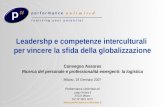 © Performance Unlimited Performance Unlimited srl Largo Richini 6 20122 Milano Tel: 02 5821 5279  Leadershp e competenze interculturali.