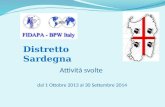 Attività svolte dal 1 Ottobre 2013 al 30 Settembre 2014 Distretto Sardegna.