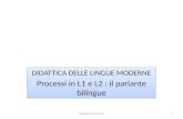 Maddalena De Carlo1. Competenza linguistica: Due poli opposti in un continuum Possesso di una conoscenza nativa nelle 2 lingue Bloomfield (1933) Possesso.