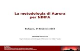 AURORA Amministrazioni unite per la redazione degli oggetti e delle registrazioni anagrafiche nel protocollo informatico La metodologia di Aurora per NINFA.