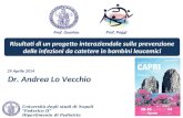 Prof. Guarino Prof. Poggi Dr. Andrea Lo Vecchio 29 Aprile 2014 Risultati di un progetto interaziendale sulla prevenzione delle infezioni da catetere in.