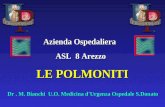 Azienda Ospedaliera ASL 8 Arezzo LE POLMONITI Dr. M. Bianchi U.O. Medicina d'Urgenza Ospedale S.Donato.