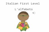 Italian First Level L’alfabeto First Level Significant Aspects of Learning Use language in a range of contexts and across learning Continue to develop.