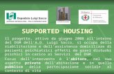 SUPPORTED HOUSING Il progetto, attivo da giugno 2008 all’interno del DSM dell’A.O. Luigi Sacco, si occupa della riabilitazione e dell’assistenza domiciliare.