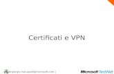 |  @microsoft.com | Certificati e VPN