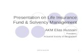 Presentation on Life Insurance Fund & Solvency Management