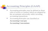 Gaap concepts and importance of accounting