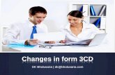 Recent changes in form 3CD - Tax Audit Report U/s 44AB of Income Tax Act, 1961