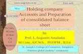 Holding company accounts and consolidated Balance Sheet